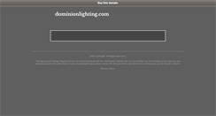 Desktop Screenshot of dominionlighting.com